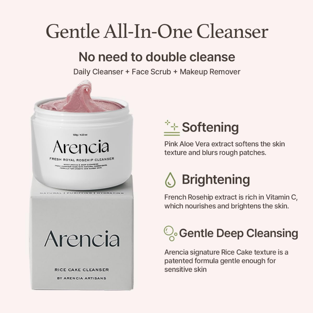 Fresh Rosehip Rice Mochi Cleanser