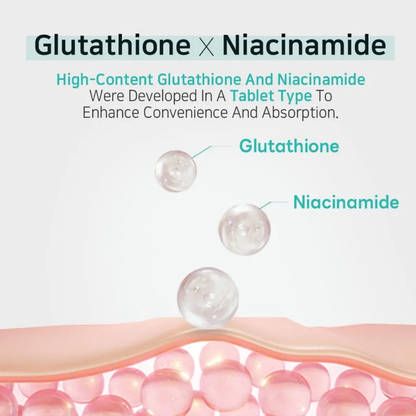 Tabletas Glutathione y Niacinamida