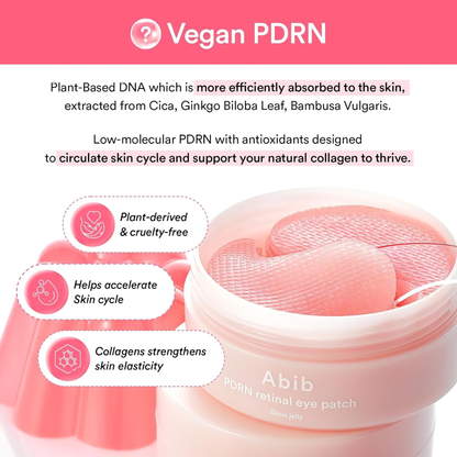 PDRN Retinal Eye Patch Glow Jelly [60 parches]