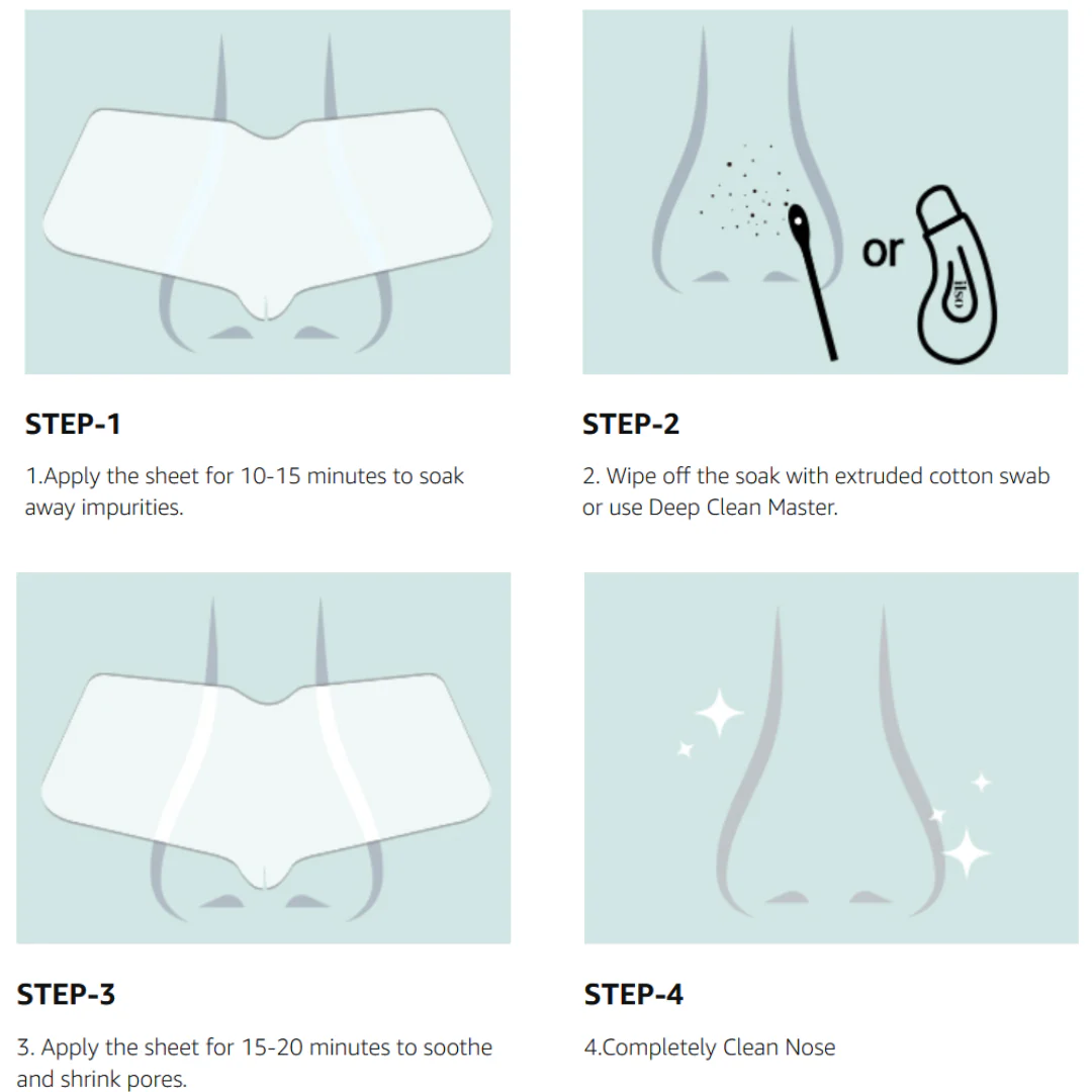 Natural Mild Clear Nose Pack [5 sets]